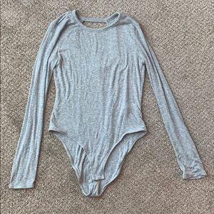 GAP grey bodysuit NEVER WORN!
